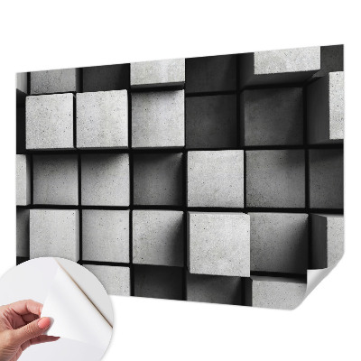 Papier peint panoramique adhésif Geometrické kocky