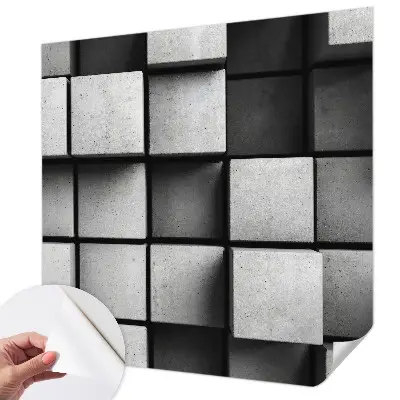 Papier peint photo grand format pour le mur cubes géométriques
