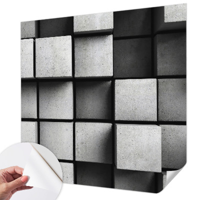 Papier peint panoramique adhésif Geometrické kocky