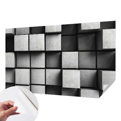 Papier peint panoramique adhésif Geometrické kocky