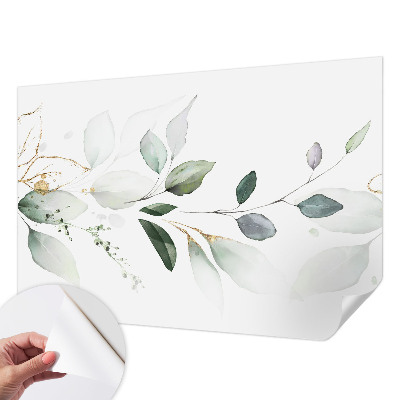 Papier peint tendance Zelené listy