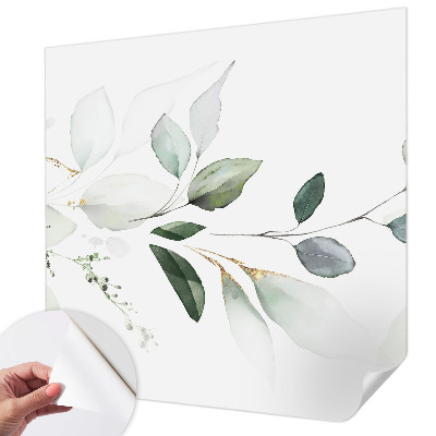 Papier peint tendance Zelené listy