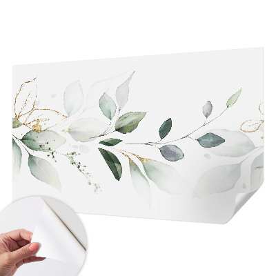 Papier peint tendance Zelené listy