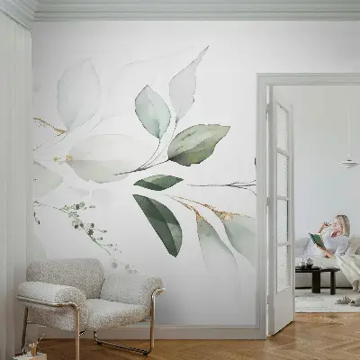 Papier peint photo grand format pour le mur Feuilles vertes