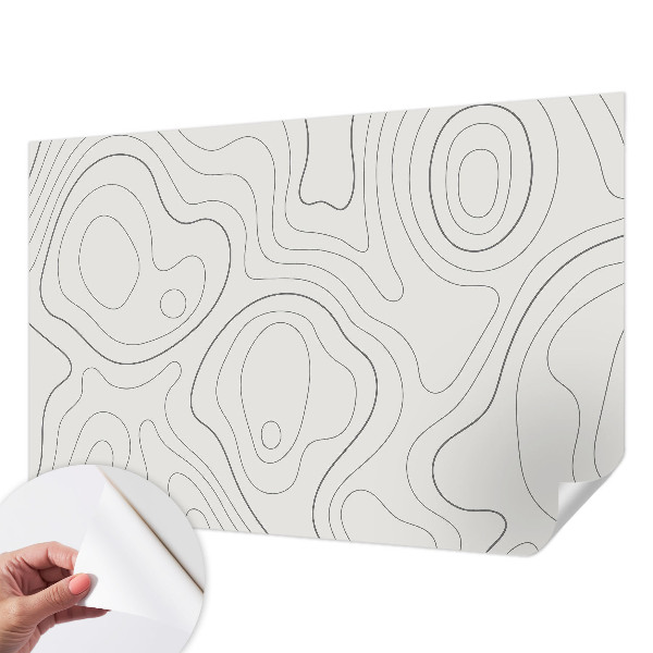 Papier peint tête de lit chambre adulte Kvapalinové linky