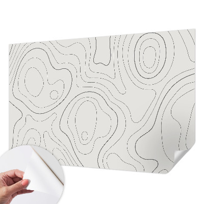 Papier peint tête de lit chambre adulte Kvapalinové linky