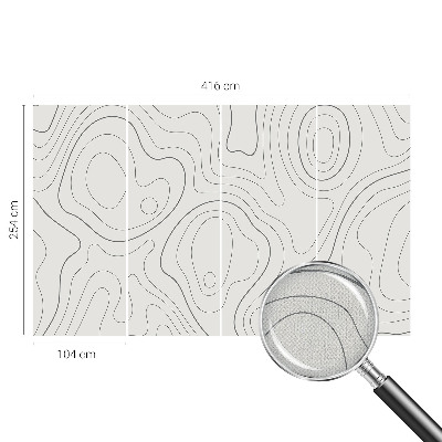 Papier peint tête de lit chambre adulte Kvapalinové linky