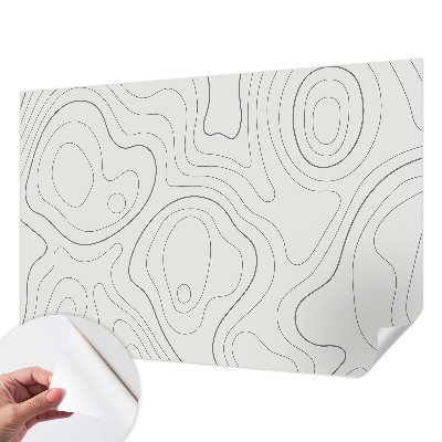 Papier peint tête de lit chambre adulte Kvapalinové linky