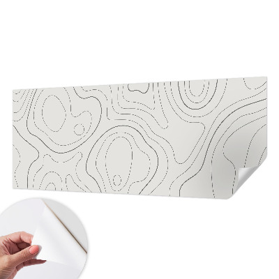 Papier peint tête de lit chambre adulte Kvapalinové linky