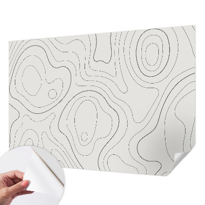 Papier peint tête de lit chambre adulte Kvapalinové linky