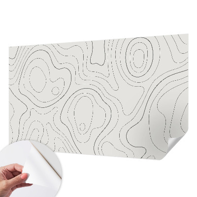Papier peint tête de lit chambre adulte Kvapalinové linky