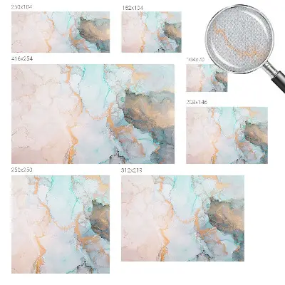 Papier peint photographique intissé vagues aquarelles