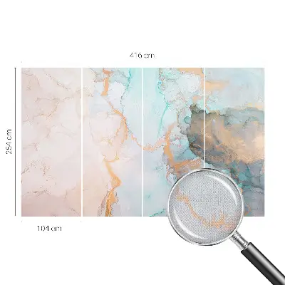 Papier peint photographique intissé vagues aquarelles