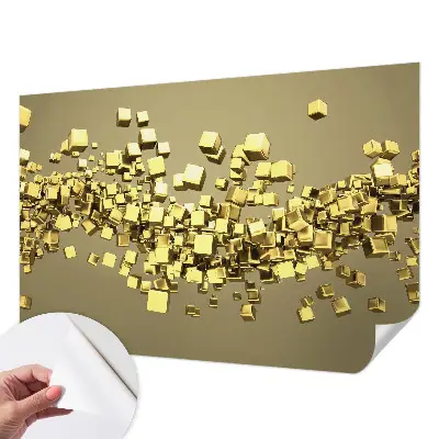 Papier peint photo imprimé sur tissu non tissé Cubes créatifs