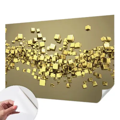 Papier peint photo imprimé sur tissu non tissé Cubes créatifs