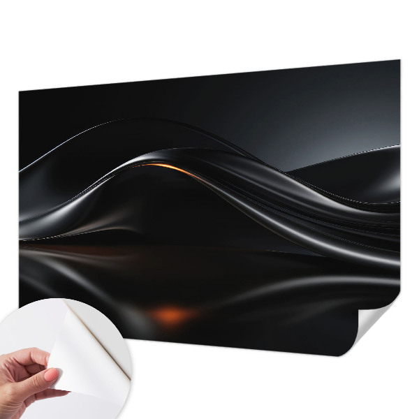 Papier peint chambre adulte cocooning Metalické vlny