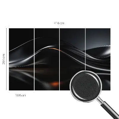 Papier peint photographique intissé vagues métalliques