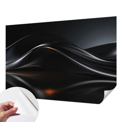 Papier peint chambre adulte cocooning Metalické vlny
