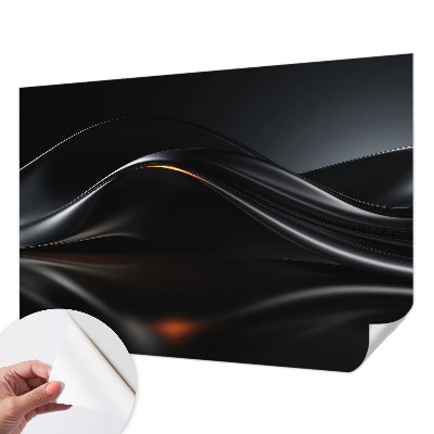 Papier peint chambre adulte cocooning Metalické vlny