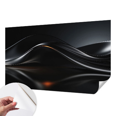 Papier peint chambre adulte cocooning Metalické vlny