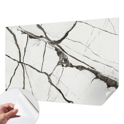 Papier peint tête de lit chambre adulte Mramorové praskliny