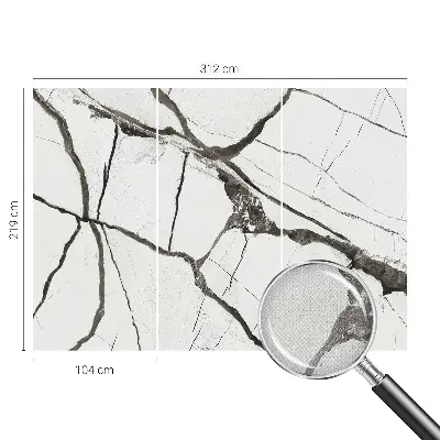 Papier peint intissé fissures du marbre