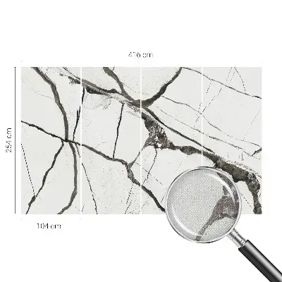 Papier peint intissé fissures du marbre