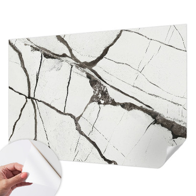 Papier peint tête de lit chambre adulte Mramorové praskliny