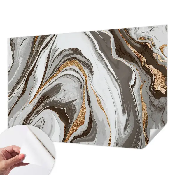 Papier peint photo grand format pour le mur tourbillons de marbre