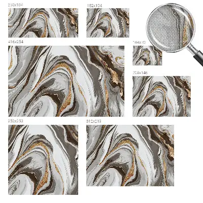 Papier peint photo grand format pour le mur tourbillons de marbre