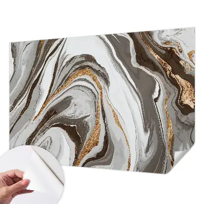 Papier peint photo grand format pour le mur tourbillons de marbre