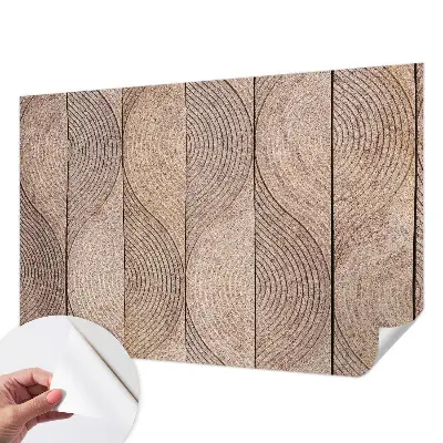 Papier peint photo sur tissu non tissé Vagues de bois