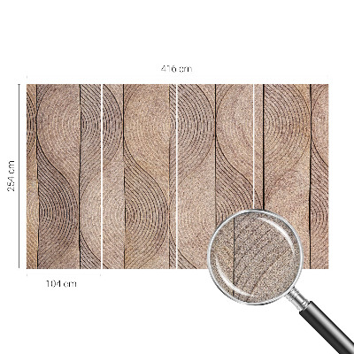 Papier peint tendance salon Vlny dreva