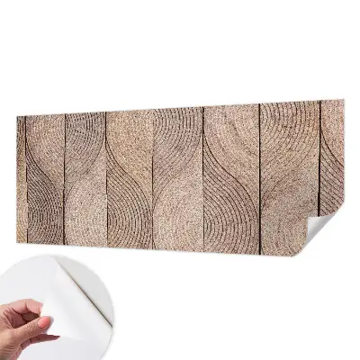 Papier peint photo sur tissu non tissé Vagues de bois