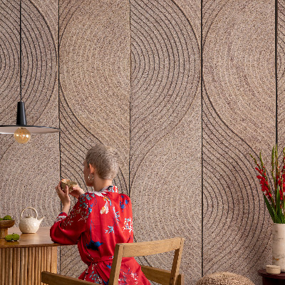 Papier peint tendance salon Vlny dreva