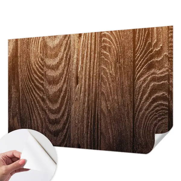 Papier peint intissé imprimé anneaux en bois