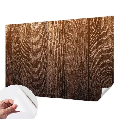 Papier peint intissé imprimé anneaux en bois