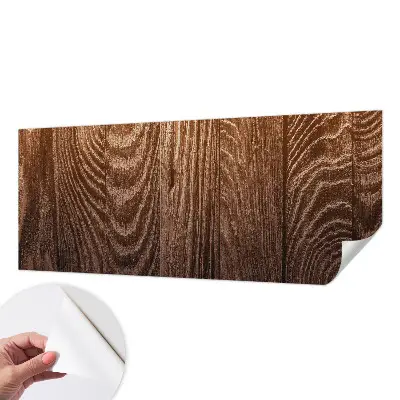 Papier peint intissé imprimé anneaux en bois