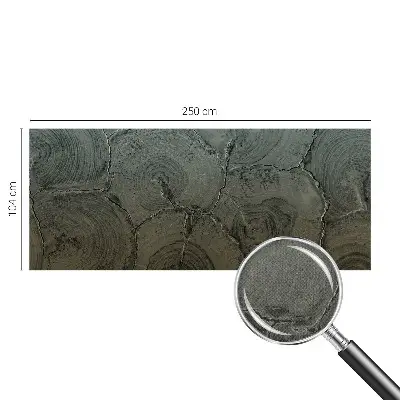 Papier peint photo grand format pour le mur anneaux en bois