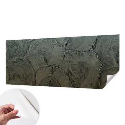 Papier peint photo grand format pour le mur anneaux en bois
