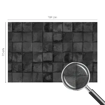 Papier peint photo imprimé sur tissu non tissé Carreaux gris