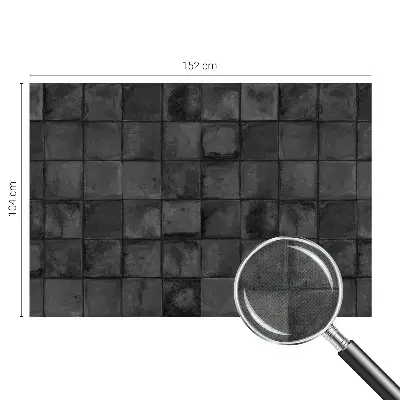 Papier peint photo imprimé sur tissu non tissé Carreaux gris