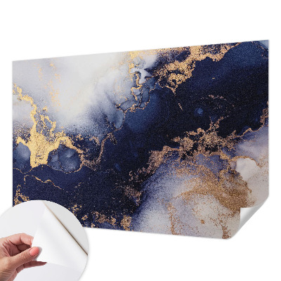 Papier peint panoramique pas cher Tmavomodré vlny