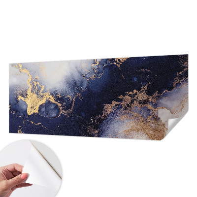 Papier peint panoramique pas cher Tmavomodré vlny