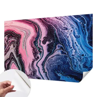 Papier peint intissé tourbillons colorés