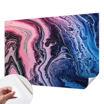 Papier peint intissé tourbillons colorés