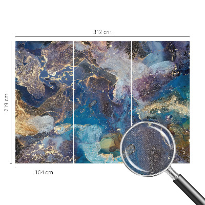 Papier peint tête de lit chambre adulte Kozmická mozaika