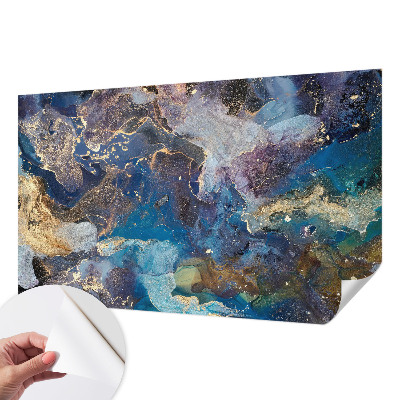 Papier peint tête de lit chambre adulte Kozmická mozaika