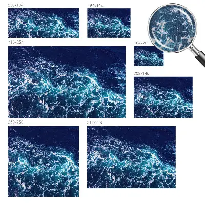 Papier peint photographique sur tissu non tissé vagues de la mer