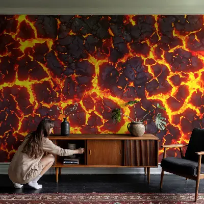 Papier peint intissé Magma puissant